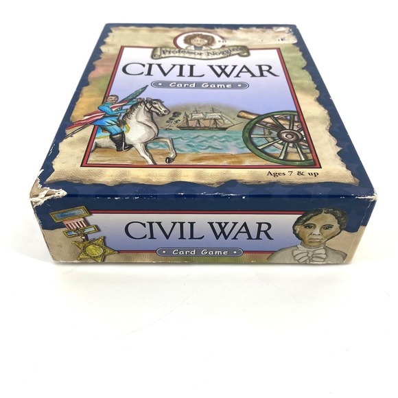 Professor Noggins Civil War Card Game Educational Trivia Ages 7 and Up COMPLETE - Picture 2 of 4